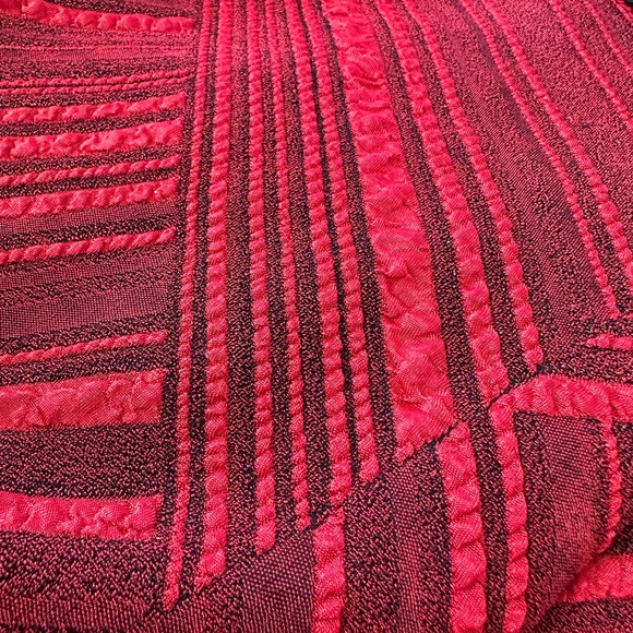 Vintage 1970s red Donna mockneck long-sleeve top size XL - Picture 7 of 8